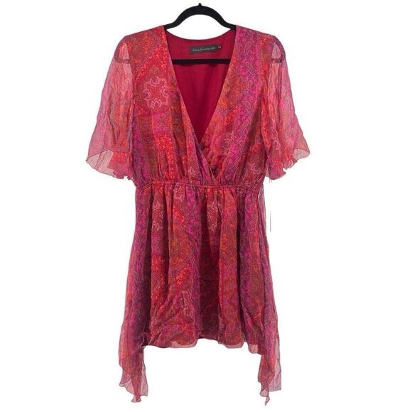 Revolve x House of Harlow Gashi Mini Dress | Red Pink Multi | NWT | Medium - Picture 5 of 17